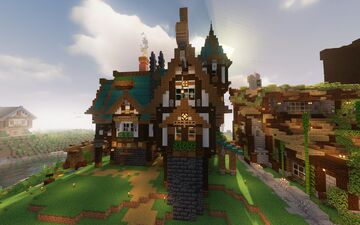 Beautiful Medieval House Minecraft Map & Project