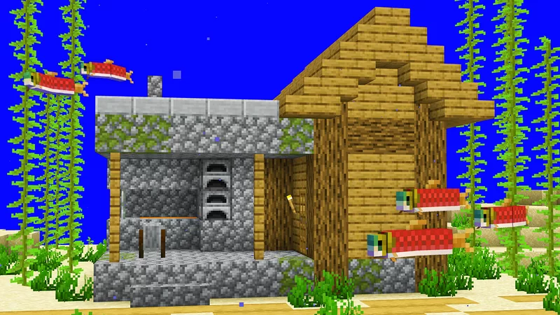 Minecraft But Everything Is Underwater