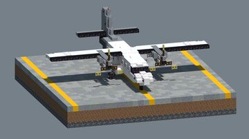 propeller aircraft - DHC-6 Twin Otter - [1,5:1 scale] Minecraft Map & Project