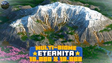 Eternita 1.21+ | 10.000 x 10.000, Realistic Multi-Biome | Survival-Friendly | Java Edition | Custom Structures & Custom Caves Minecraft Map & Project