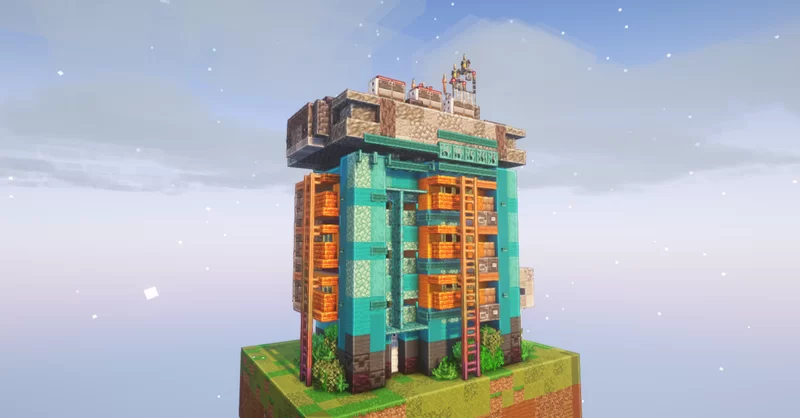 Little Cyberpunk Skyscraper 1.21.4 Minecraft Map