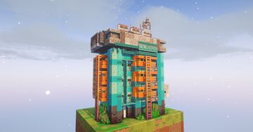Little Cyberpunk Skyscraper 1.21.4 Minecraft Map & Project