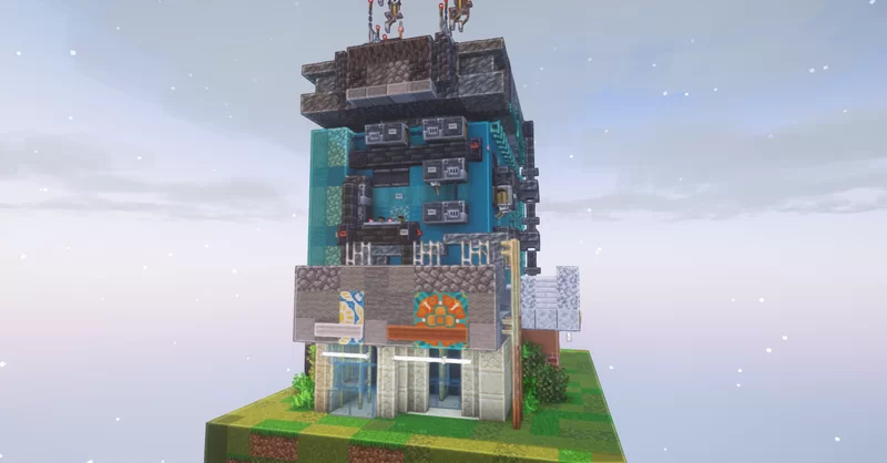 Little Cyberpunk Skyscraper 1.21.4 Minecraft Map