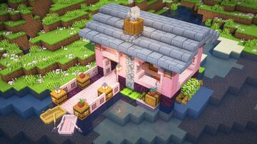 Fisher's Hut - Cherry Blossom Build & Guide 🌸[11] Minecraft Map & Project