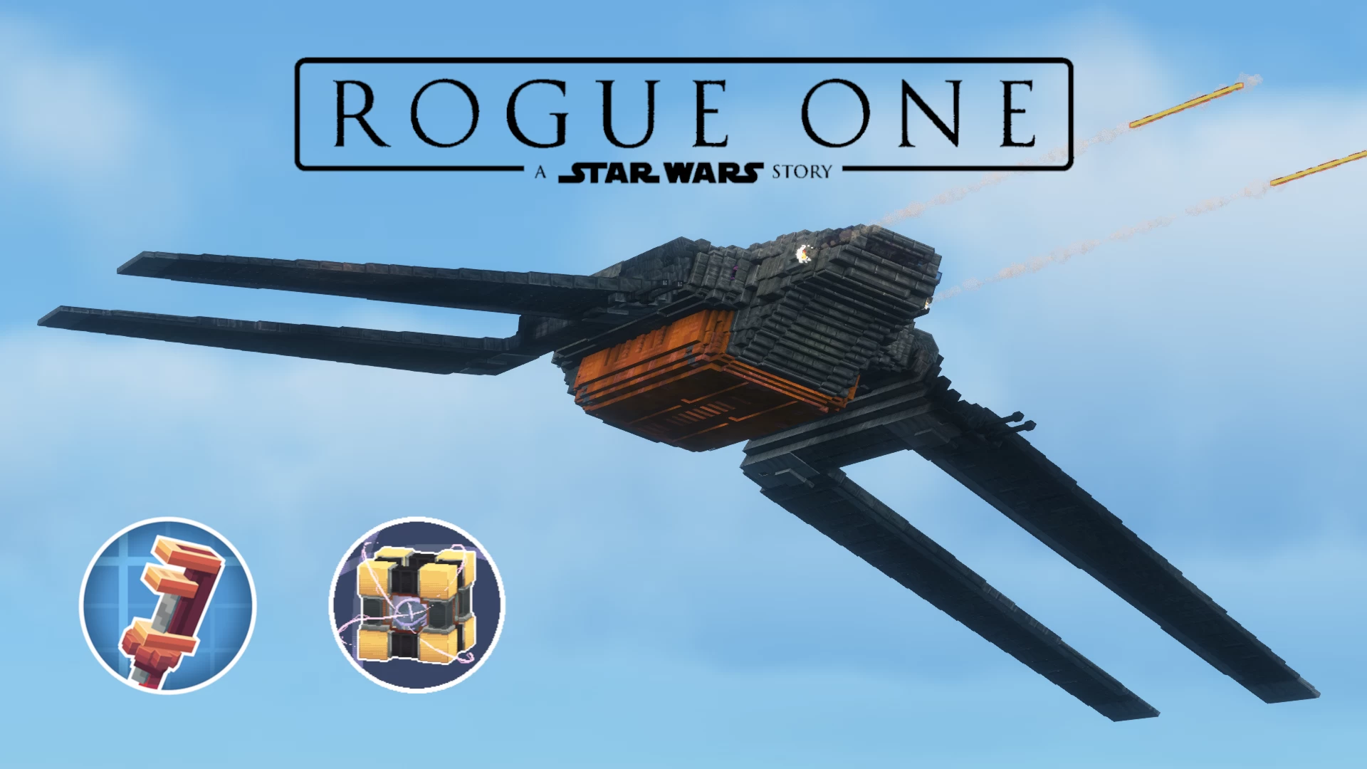 マイクラ Fully functional Zeta-class Heavy Cargo Shuttle in Clockwork