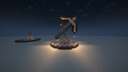 Sandstone Pickaxe Fountain Statue Minecraft Map & Project