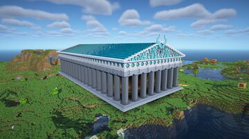 Greek Temple PARTHENON | Ultimate Base (Tutorial in Description) Minecraft Map & Project
