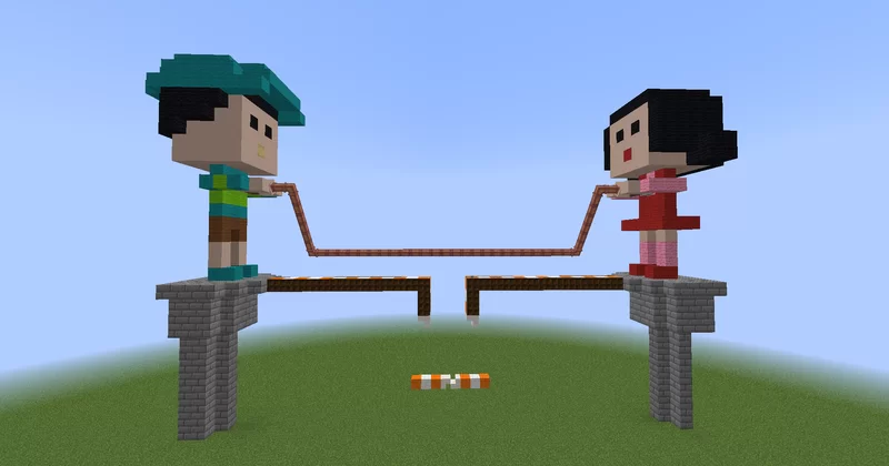 Squid Game Jump Rope Minecraft Java Rope Game from Squid games Minecraft Map