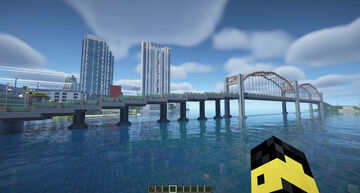Suspended bridges with schematic Minecraft Map & Project