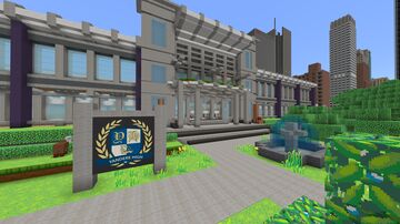 Yandere High School Season 2 Map School & Dorms (Itsfunneh) BEDROCK VERSION! Minecraft Map & Project