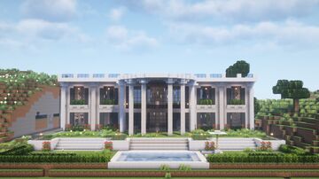 Big Modern Villa In Pera City Survival | one of most Updateded map in the site! Minecraft Map & Project