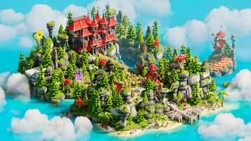 🧩SKYBLOCK SPAWN - Duskhaven | 500x500🧩 Minecraft Map & Project