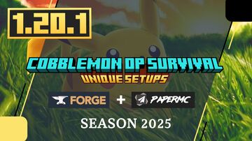 Cobblemon OP Survival Server Setup 1.20.1 Minecraft Map & Project