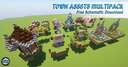 Aseria Minecraft | Town Assets Multipack | Free Schematic Download Minecraft Map & Project