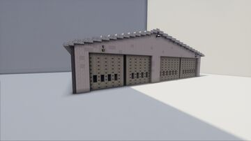 Small Hangar (1:1scale) Minecraft Map & Project