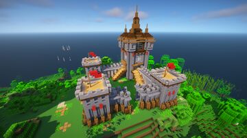 Ultimate Stone Castle +Tutorial 🏡(79.3) Minecraft Map & Project