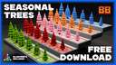 Seasonal Tree Assets | Free + Contains Axiom Blueprints Minecraft Map & Project