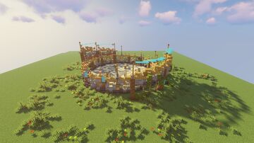 Arena | Medieval Arena | Tiny Coloseum | SCHEMATIC 1.20.1 | 40x40 blocks Minecraft Map & Project
