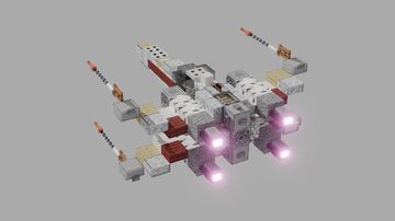 T-65B X-wing starfighter | DOWNLOAD Minecraft Map & Project