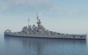 USS North Carolina BB-55 (Full interrior) Minecraft Map & Project