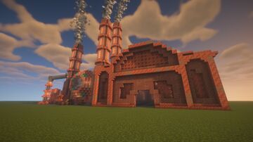 Steampunk Factory Schematic Minecraft Map & Project