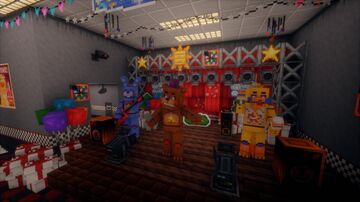 My take on Five nights at freddys 1-4 plus 6 Minecraft Map & Project