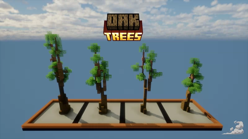 DustyBuilds | Small Oak Tree Pack | Component Minecraft Map