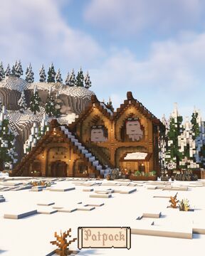 Minecraft- Winter Cabin ⛄️ Minecraft Map & Project