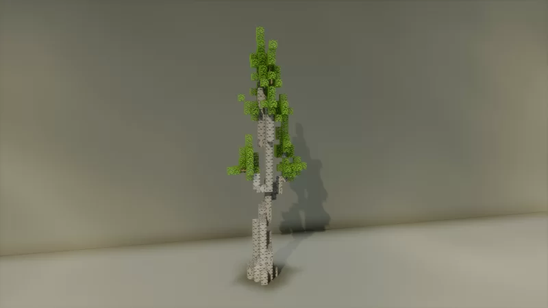 DustyBuilds | Small Birch Trees | Component Minecraft Map