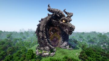 Minecraft Dragon Head Nether Portal Statue V16 Minecraft Map & Project