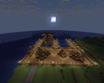 Small Town by a coast (WIP) Minecraft Map & Project