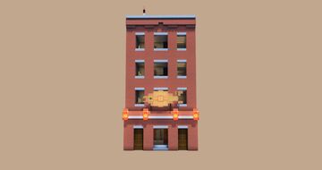 Residential Building + Fish Market (Free Download) Minecraft Map & Project