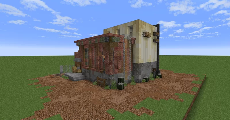 The demolished Factory Minecraft Map
