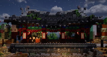 The North Gate of Namhansanseong — a Korean mountain fortress. Traditional architecture. Minecraft Map & Project