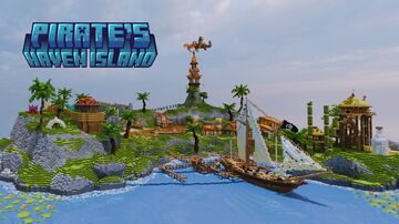 Pirate's Haven Island | Survival Spawn Minecraft Map & Project