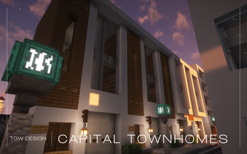 Capital Townhomes | Full Interior | Minecraft Map & Project