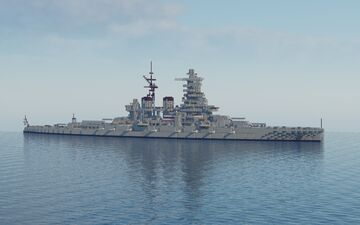 IJN Hiei (Full interior) Minecraft Map & Project