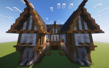 Beautiful medieval house for survival Minecraft Map & Project
