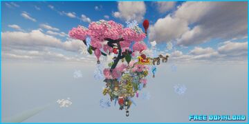 🎄Lobby Japanese Snow style island [FREE DOWNLOAD] 🎁 Minecraft Map & Project