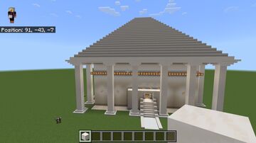Large Bank with decorations and lights system with secret entrance Minecraft Map & Project