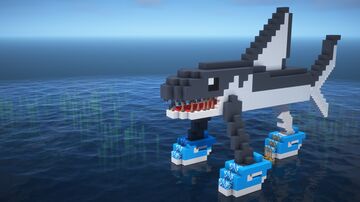 Tralalero Tralala Italian Animal Statue House +Tutorial Minecraft Map & Project