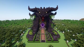 Minecraft Titan Nether Portal Statue V13 Minecraft Map & Project