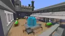 Outdoor sitting lunch area