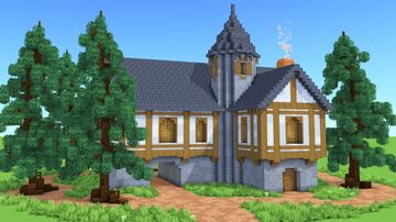 Medieval House – Fully Decorated Interior | Download Minecraft Map & Project