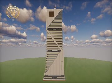 Futuristic Tower Minecraft Map & Project