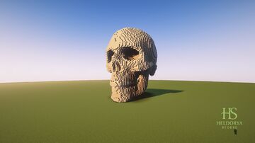 Minecraft Giant 3D Skull 🦴 | Massive Creepy Skull Monument Build 💀 | Epic Survival-Friendly Statue | Vanilla Friendly | WorldEdit Build | Schem Download | Realistic Giant Skull Showcase | No Mods Re Minecraft Map & Project