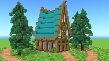 Medieval House – Fully Decorated Interior | Download Minecraft Map & Project