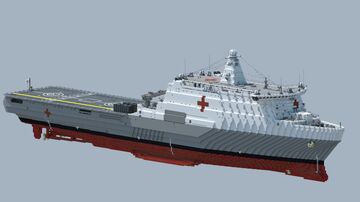 Hospital Ship [Fictional] 1.5:1 Minecraft Map & Project