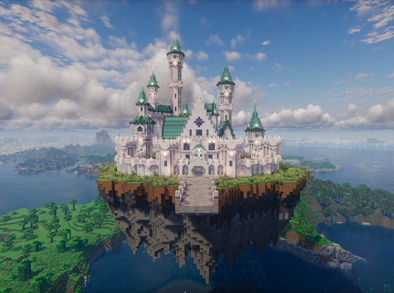 Fantasy Floating White Castle