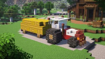 Minecraft Farm Tractor – Easy Decorative Build Minecraft Map & Project